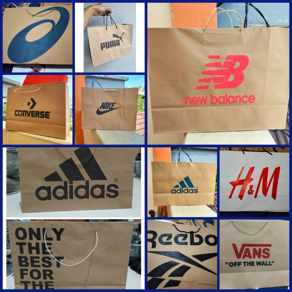 Paperbag Vans Original 35x14x24 CM Bungkus Tempat Penyimpanan Sepatu Sneakers Baju Sandal Kado Hadia