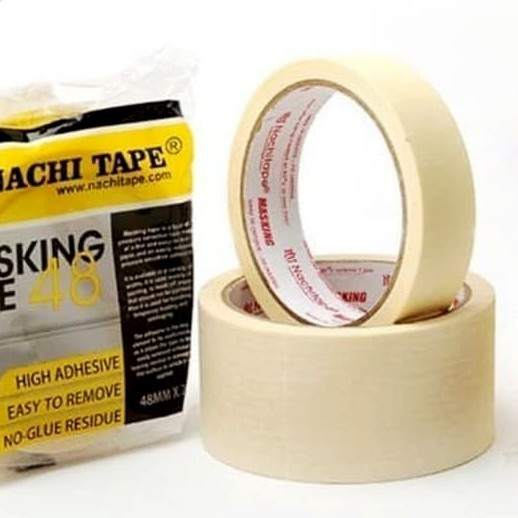 

[50GR] MASKING TAPE 24MM / ISOLASI KERTAS NACHI / SELOTIP KERTAS NACHI 24MM / LAKBAN KERTAS