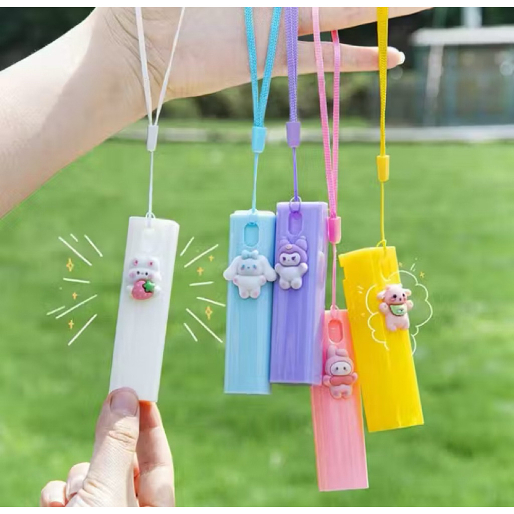 yb Botol Parfum Mini Travel 10 ml / Botol Spray Plastik Karakter Lucu Parfum Toner Hand Sanitizer + 