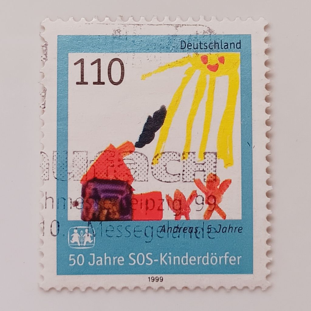 

(AA) Perangko Jerman, Republik Federal 1999 50th Anniversary of S.O.S. Children's Villages 110 pfennig Used