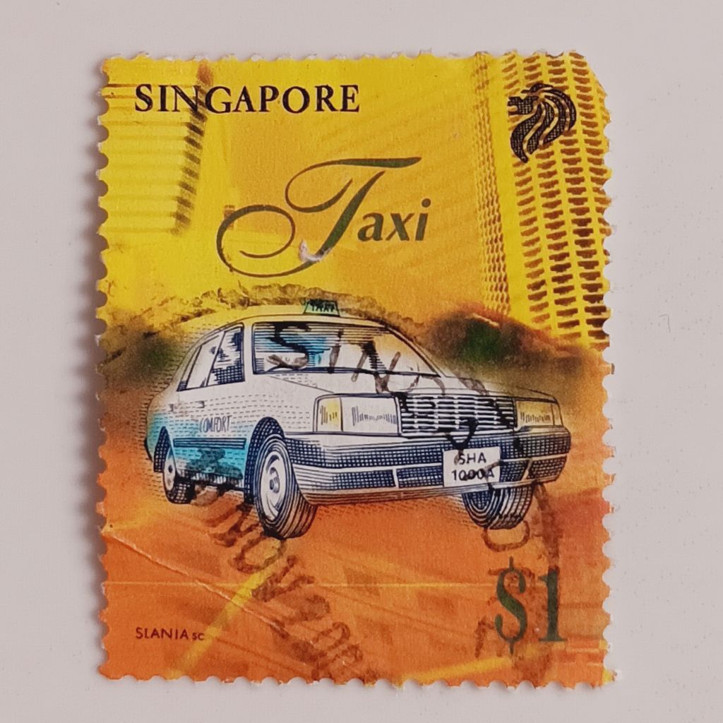 

(AA) Perangko Singapore 1997 Transport - Taxi $1 Used