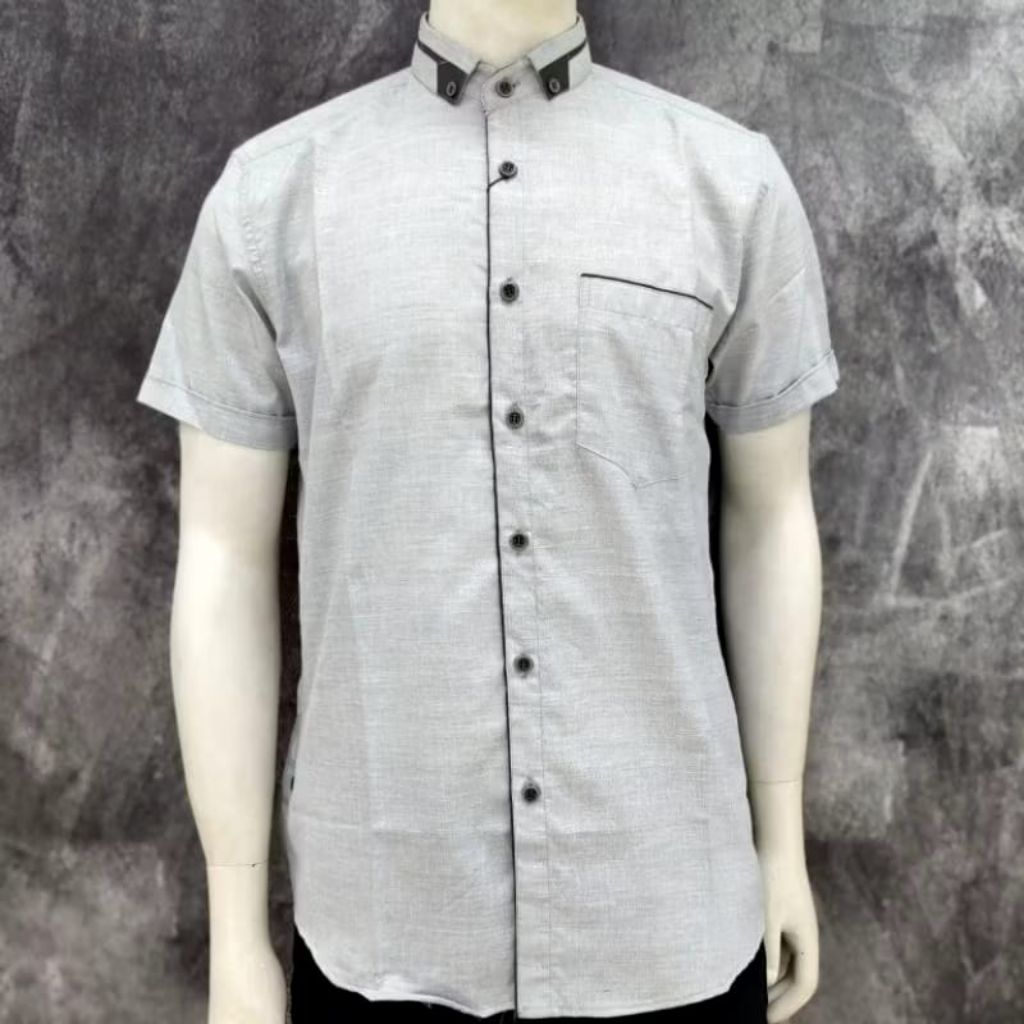 Kemeja Lengan Pendek Polos LUXTON Original