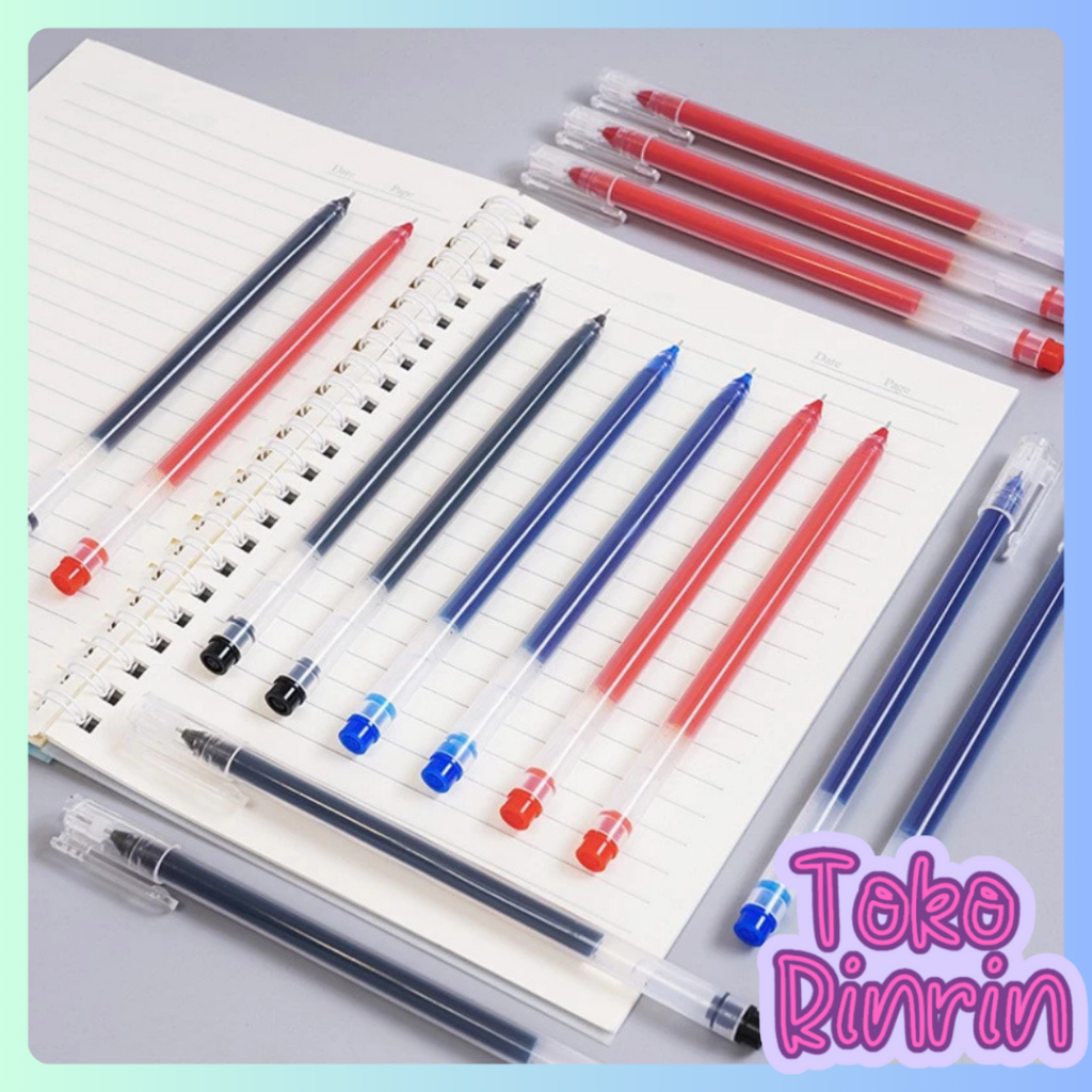 

Rinrin Pulpen Gel Cair 0.5mm Tip Jarum Neutral Pen Alat Tulis Kantor & Sekolah Dijual Satuan
