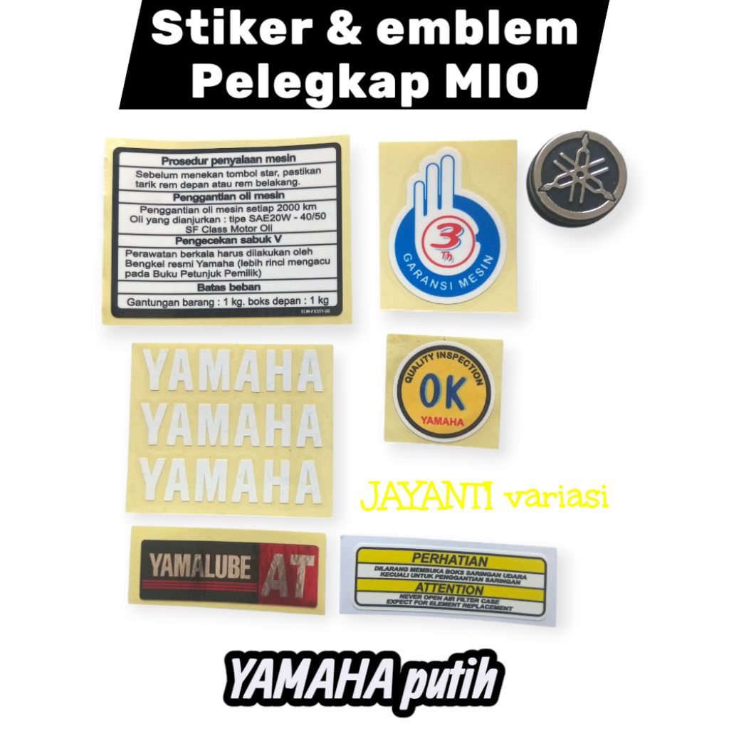 Stiker Detailing Mio | Emblem Pelengkap Body Motor Yamaha Mio |stiker emblem motor mio murah - warna