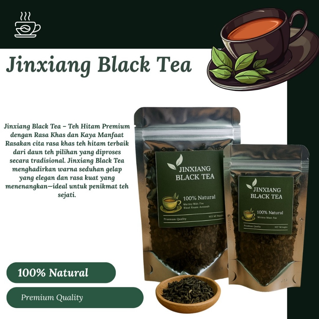 

Jinxiang Black Tea 50gr/25gr Teh asli Premium/teh hitam