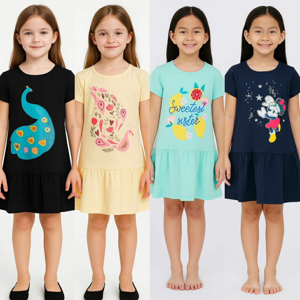 Kanayakids Dress Anak perempuan Jurasix size 5 6 7 8 9 10 11 12tahun