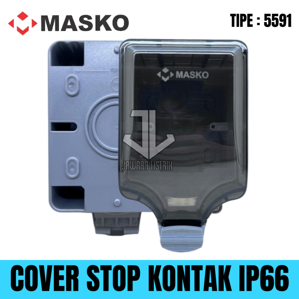 MASKO COVER STOP KONTAK UNTUK OUTDOOR ANTI AIR IP66 TIPE 5591 MASKO COVER STOP KONTAK WATER PROOF IP