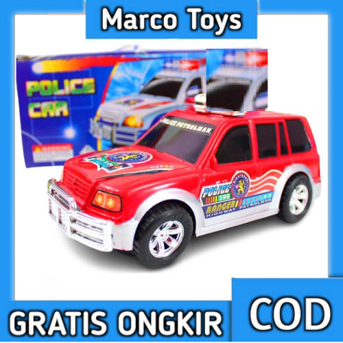 Mainan Anak SY6641 Police Car Bo Mobil Mobilan Polisi Musik Sirine Lampu Menyala