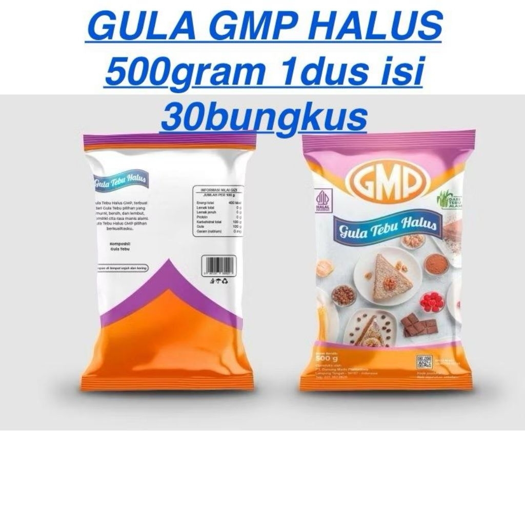 

Gula Halus GMP 500gr SIManis Berkualitas 1KARTON 30 BUNGKUS FRE KOPI BERHADIAH