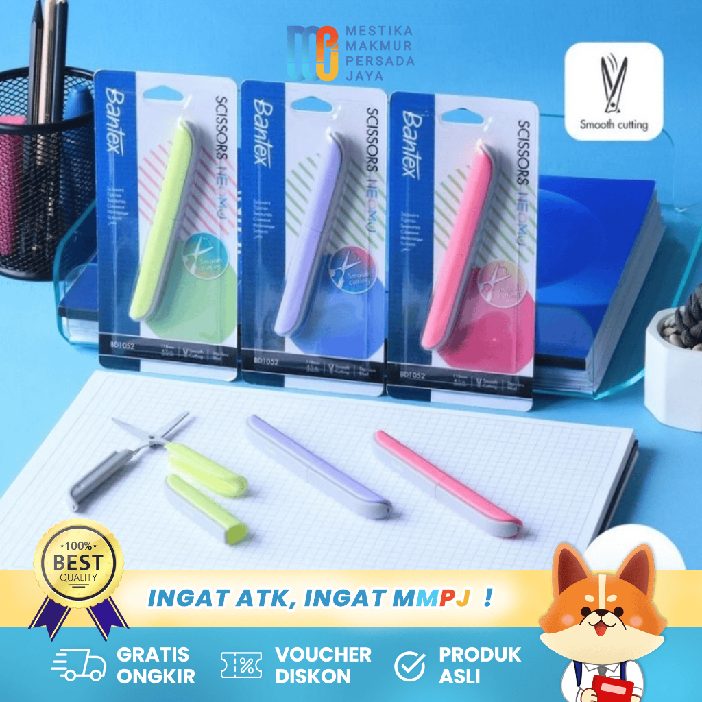 

Bantex Gunting Lipat Mini Portable Stainless Steel Compact - 1Pcs BD1052