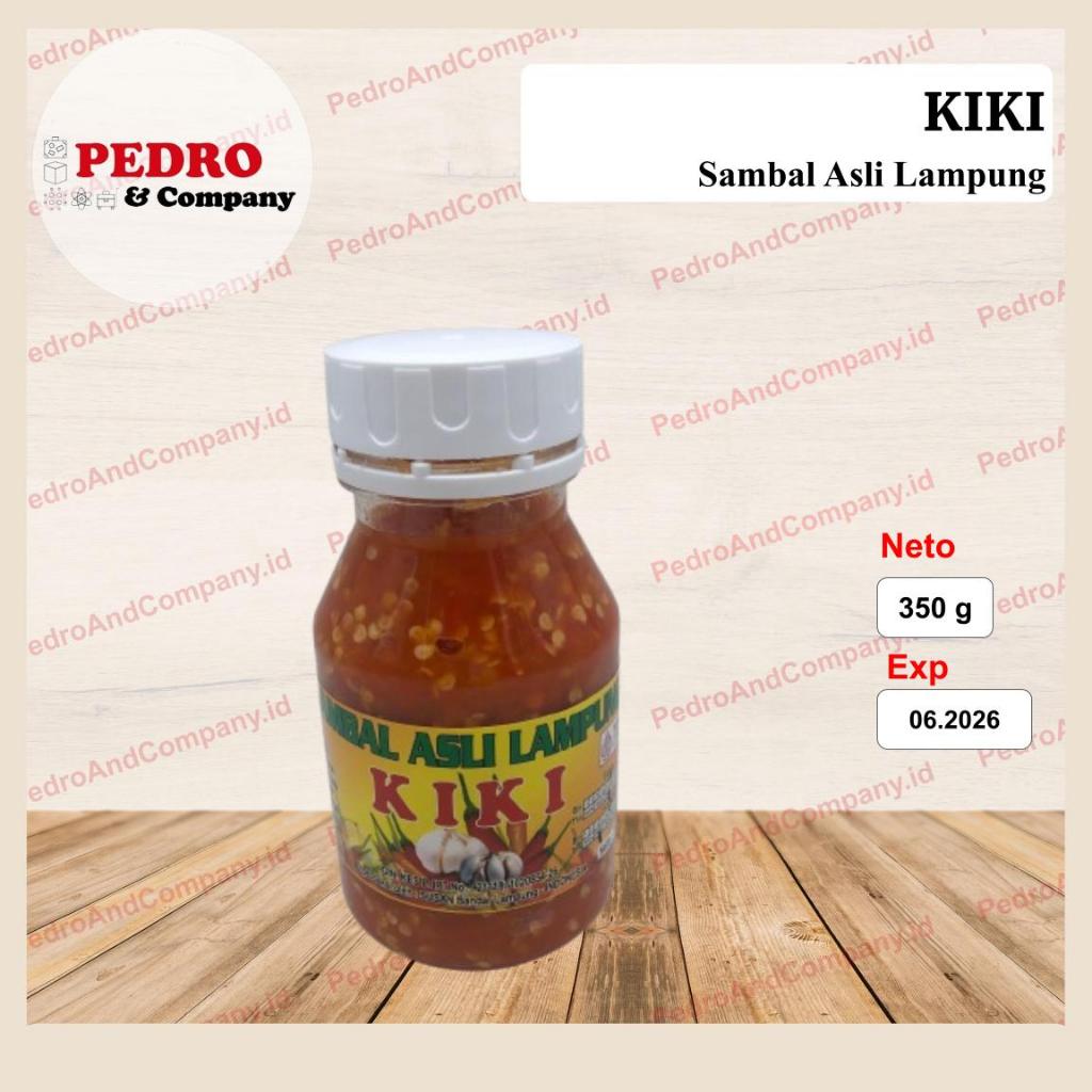 

Kiki sambal asli Lampung 350 gram cabe cabai sambal saus spicy chilli sauce