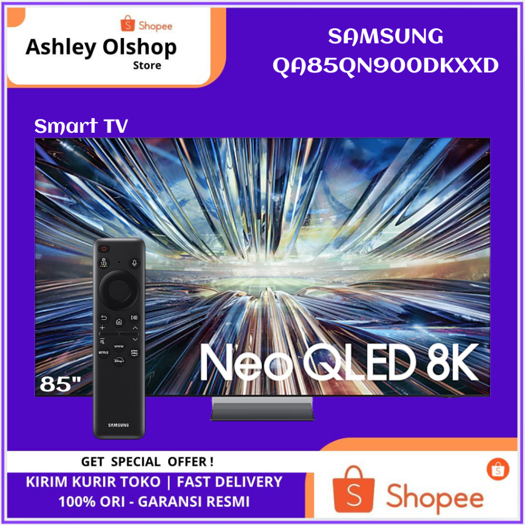 QLED TV 8K Samsung 85 Inch QA85QN900DKXXD Smart TV Samsung 85QN900D 85 Inci