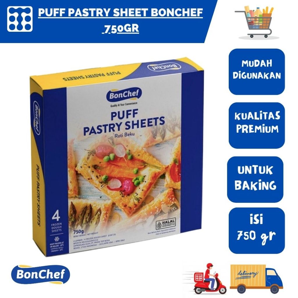 

Puff Pastry Sheet Bonchef 750Gr / Croffle / Croissant / Zuppa Soup