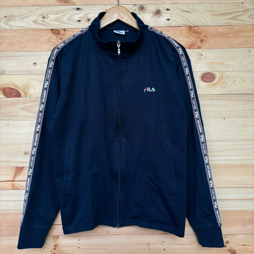 Jaket Tracktop Fila Biella Italia Tapped - Second Very Good Condition Untuk Pria & Wanita