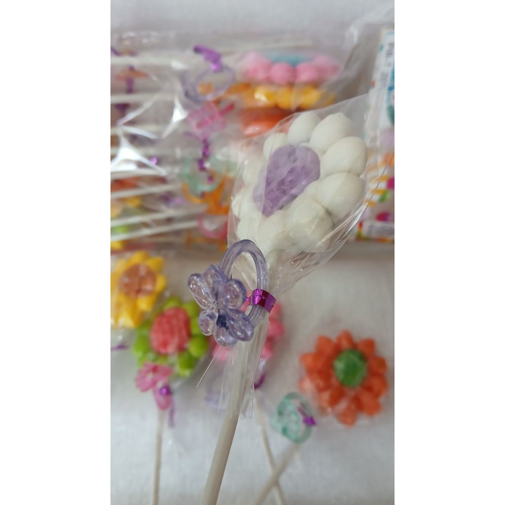 

permen bunga MATAHARI hadiah CINCIN plastik isi 20pcs