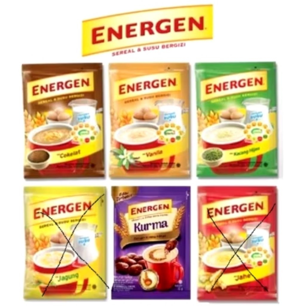 

Energen 1 renteng isi 10, sereal susu