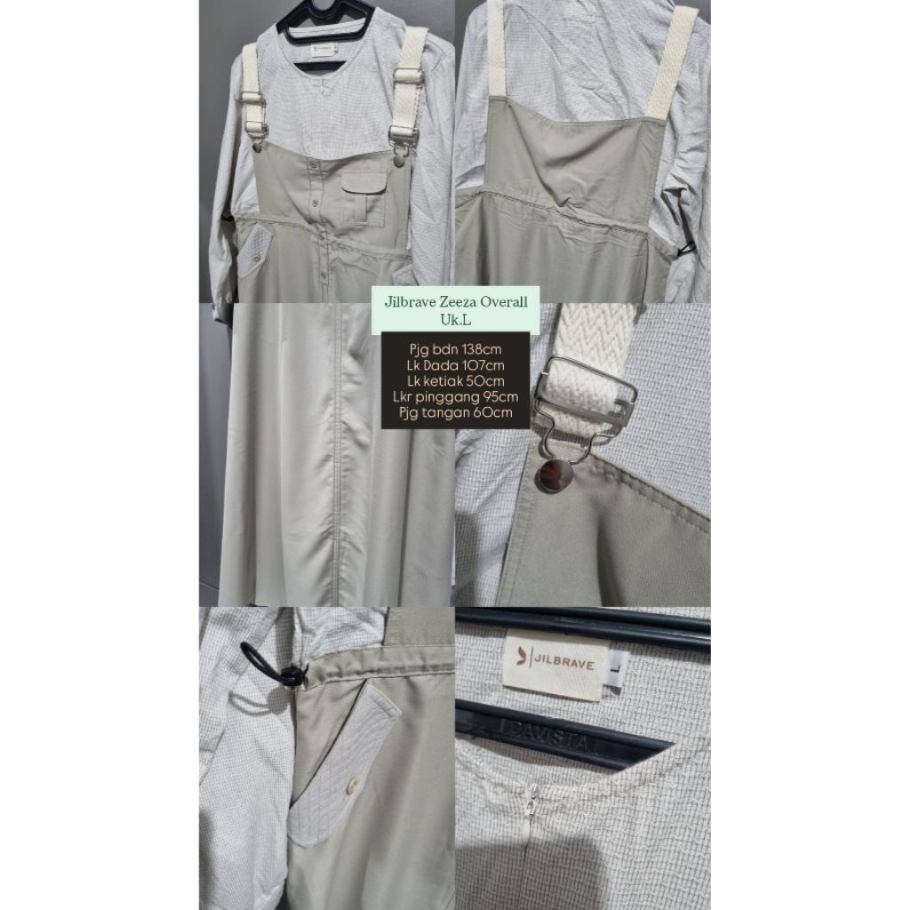 jilbrave— prelvd Zeeza overall cream-green L