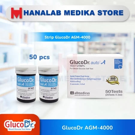Gluco Dr Auto A Strip Biru / Strip Gluco Dr Auto / Strip Glucodr / GlucoDr / Gluco Dr BIRU