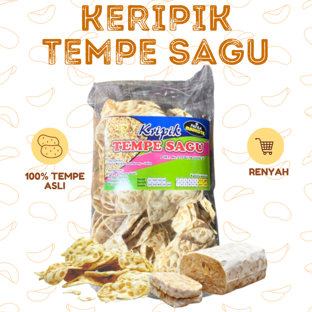 

Keripik Tempe Sagu Original keripik tempe Khas Malang kripik tempe Renyah Gurih