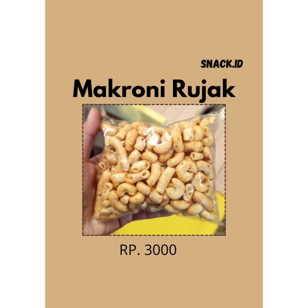 

MURAH !!! Makroni Rujak Pedas manis 50gr