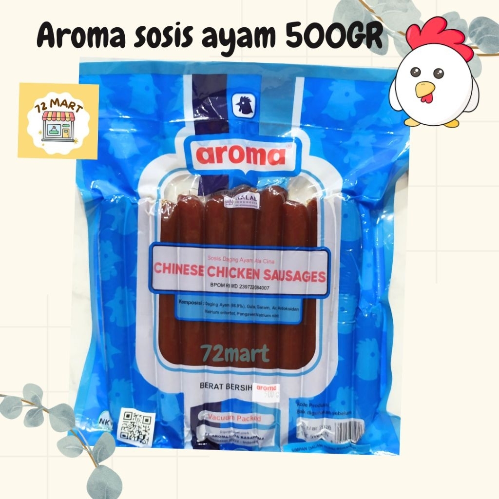 

Aroma Chinese Chicken Sausage/Lapchiong Ayam/Chicken Lapchiong 500gr (HALAL)