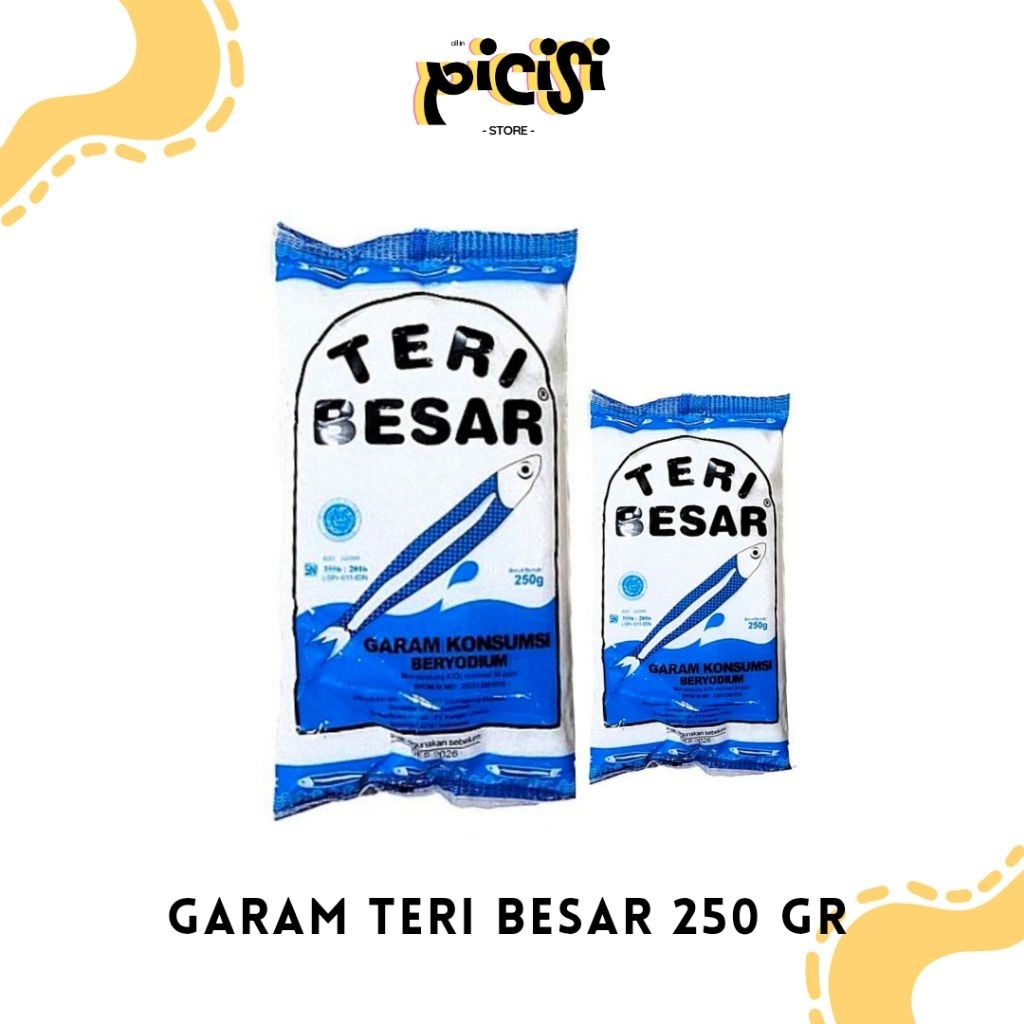 

Garam Teri Besar 250 Gram / Garam Beryodium /Garam Halus Murah