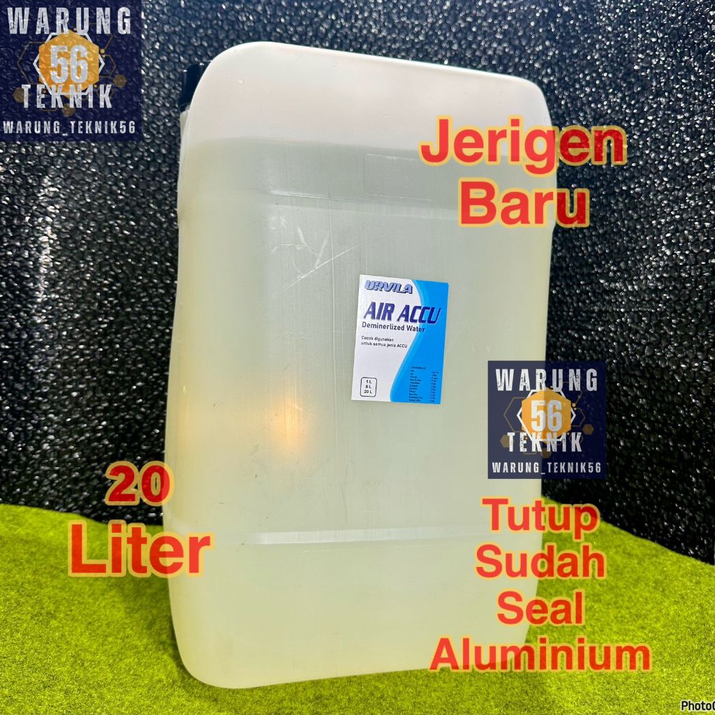 Air aki accu biru isi ulang dirigen jerigen 20 liter