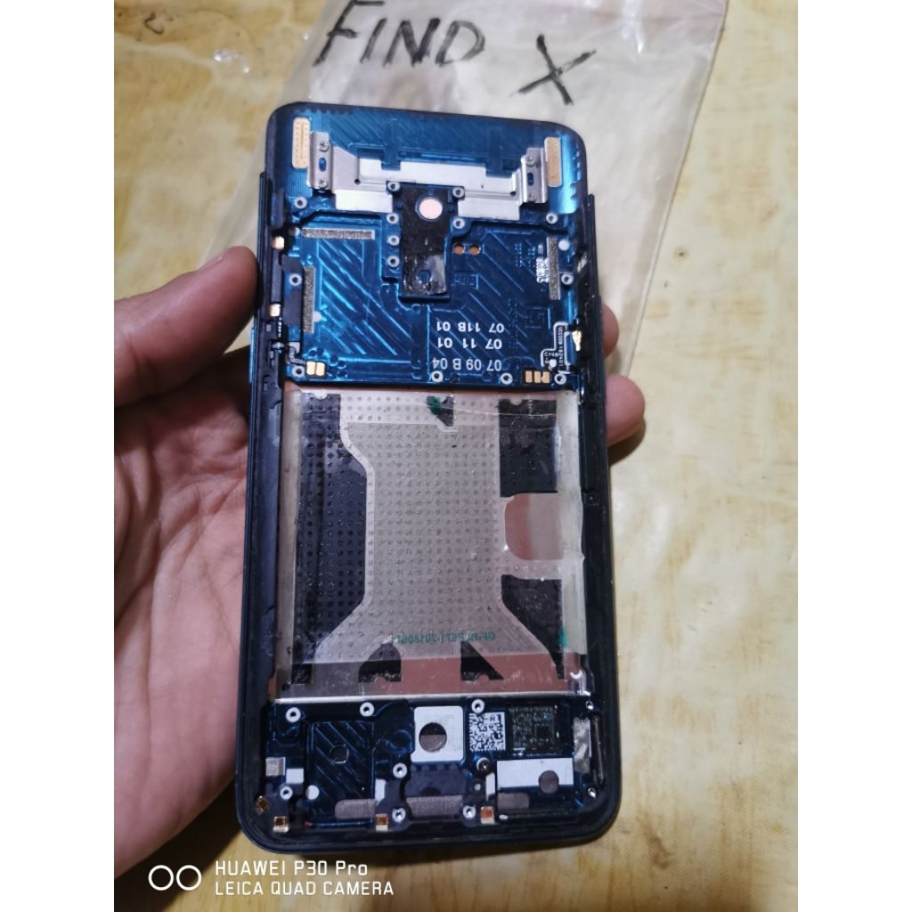 frame tatakan dudukan tulang lcd oppo find x ori copotan