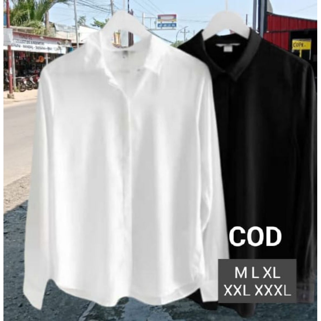 Kemeja Wanita Lengan panjang | Baju Ospek Kuliah | Baju Magang / Baju Atasan Kemeja Wanita