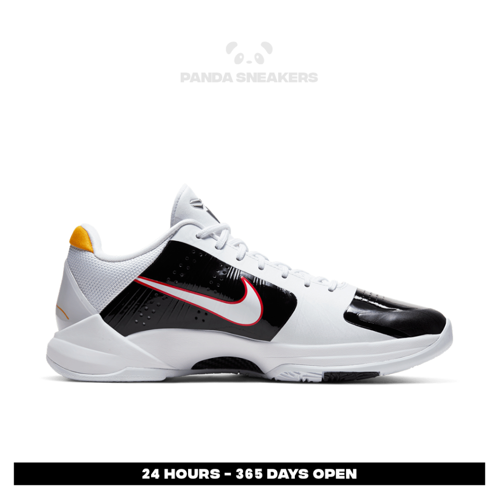 Sepatu Basket Zoom Kobe 5 Protro Bruce Lee Alternate White Casual Gym Olahraga Joging Pria Wanita Sp
