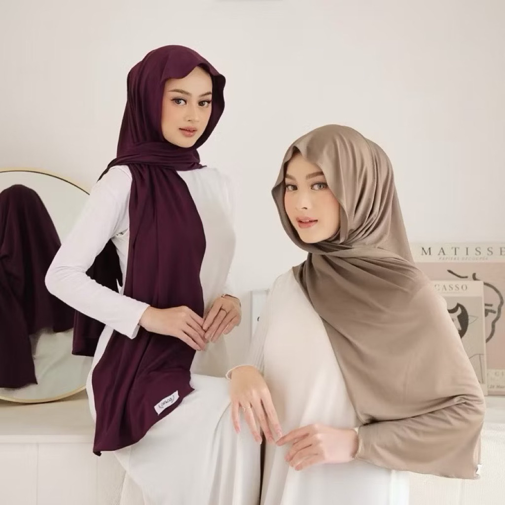 PASHMINA KAOS RAYON PREMIUM BY AKBAR SUPER MELEYOT SIZE 180X75 STYLE KOREA HIJAB KEKINIAN