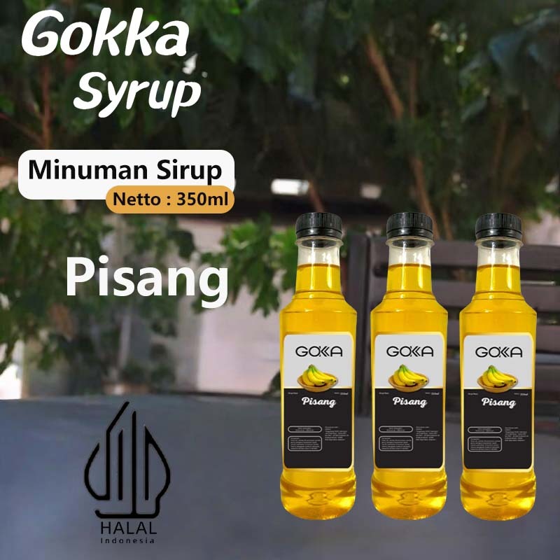 

GOKKA Syrup Minuman Sirup / Sirup Pisang / 350ml Sirup Pisang