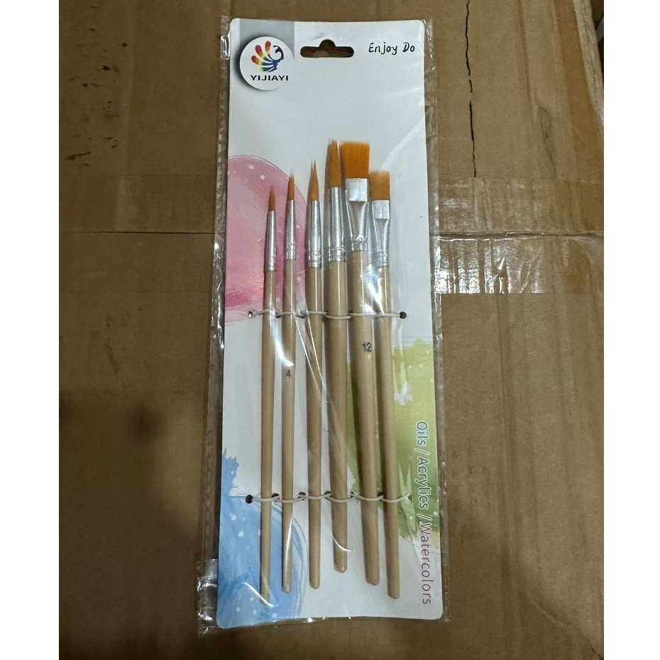 

VHP - Kuas Melukis Set 6pcs / 6 Pcs Brush Lukis 6in1