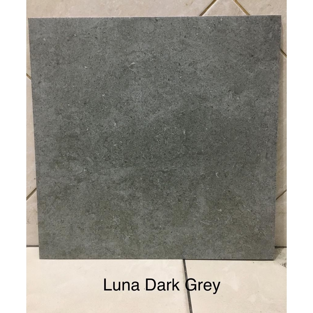 Keramik matt teras kamar mandi Platinum Luna dark grey 50x50