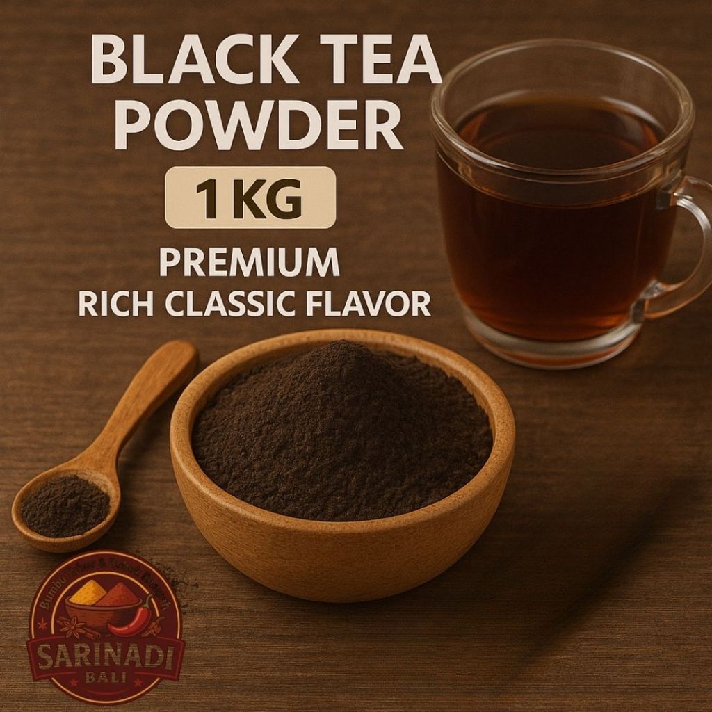 

Black Tea Powder 1Kg Kiloan Bubuk Teh Hitam Kental Rasa Klasik Pekat Khas Premium