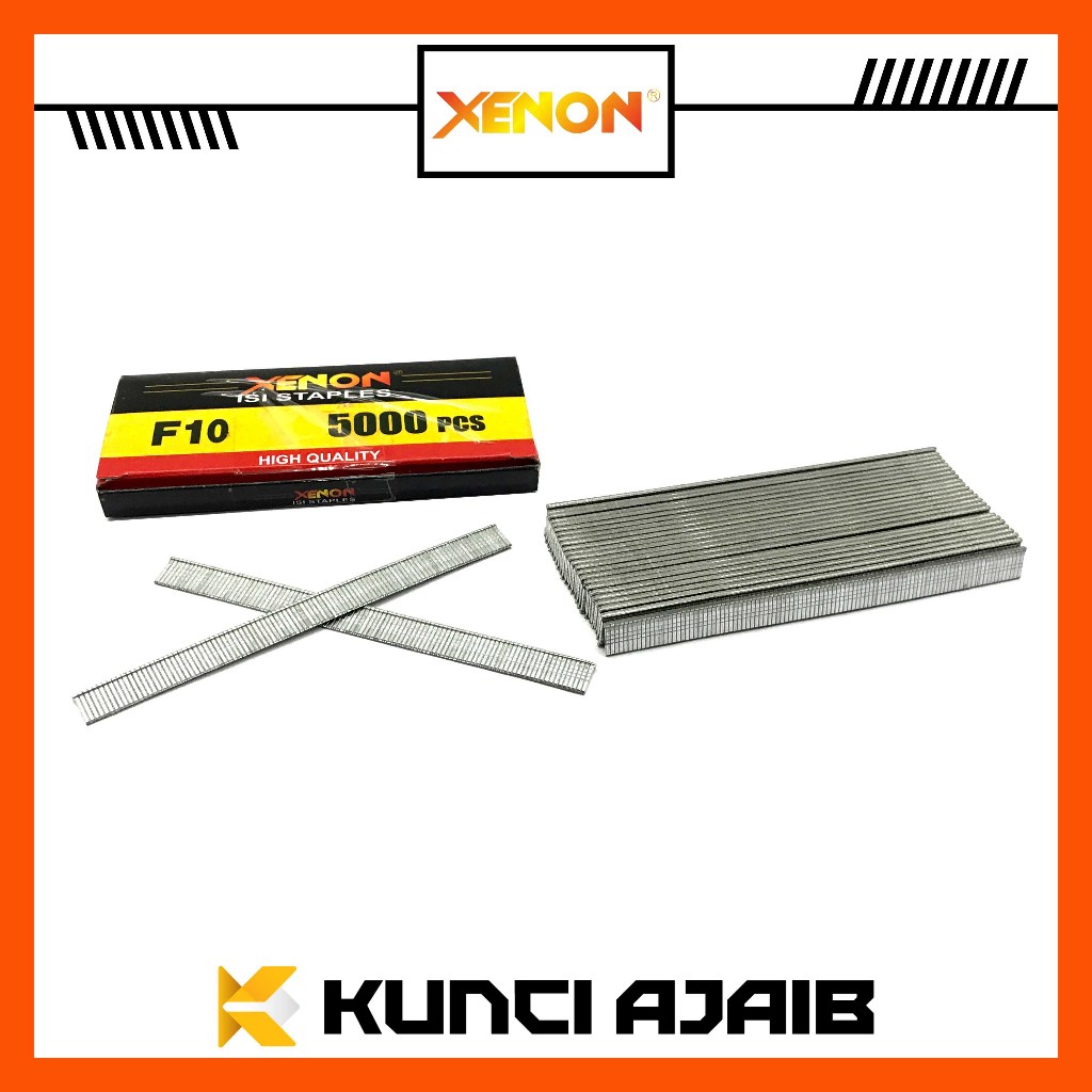 

XENON Isi Paku Tembak F10 - Refill Air Nailer Gun Paku Tembak Staples Bit Finish Nail F 10