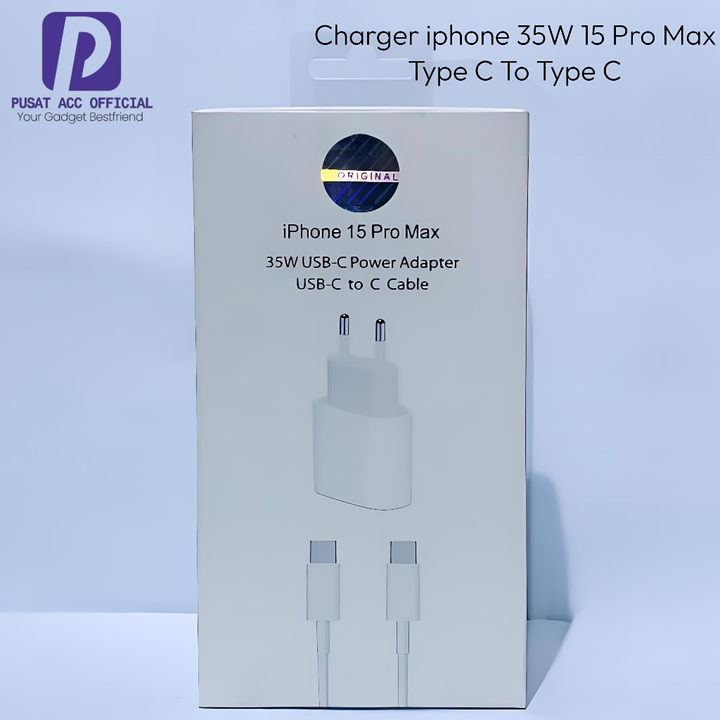 Charger Iphone Kabel Data Type C 35W Super Fast Charging Cable Hp Handphone 15 Pro Max