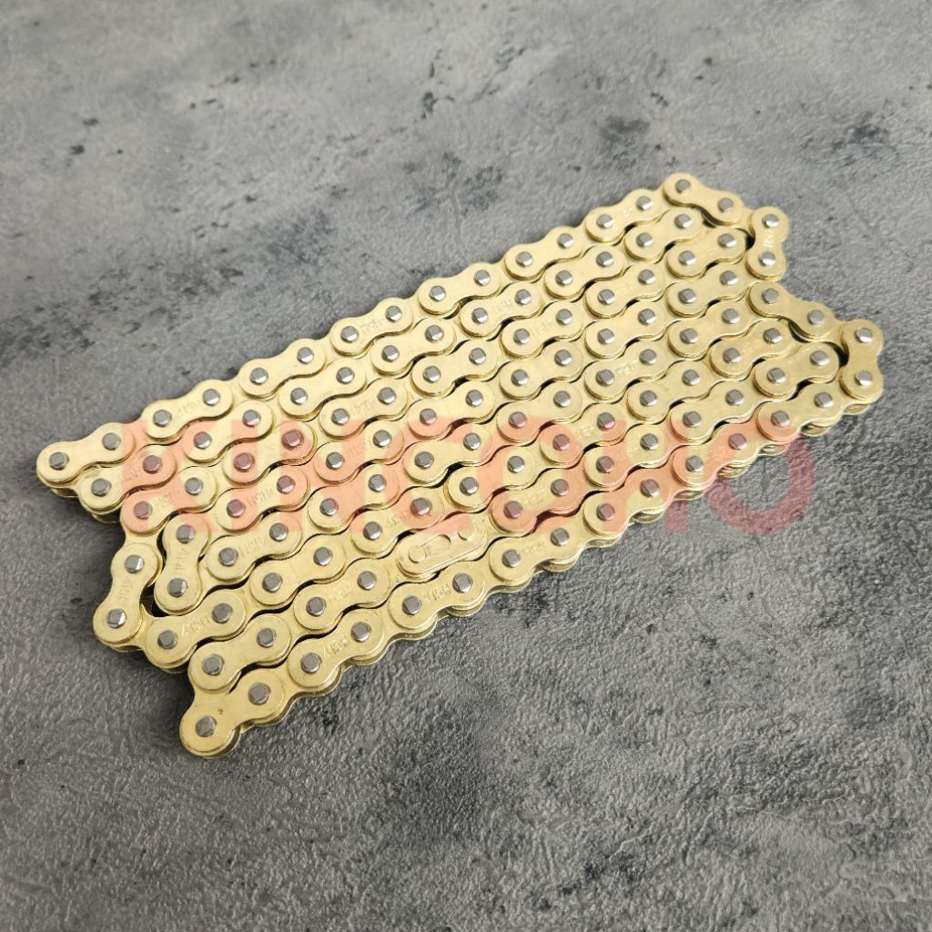 Rantai Motor Gold 415H 130L Warna Gold/Emas