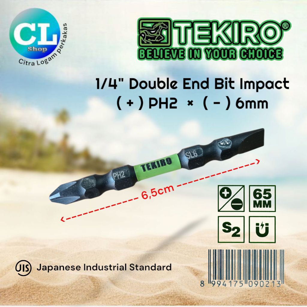 MATA OBENG BOR IMPACT ( + - ) plus ph2 min 6mm tekiro
