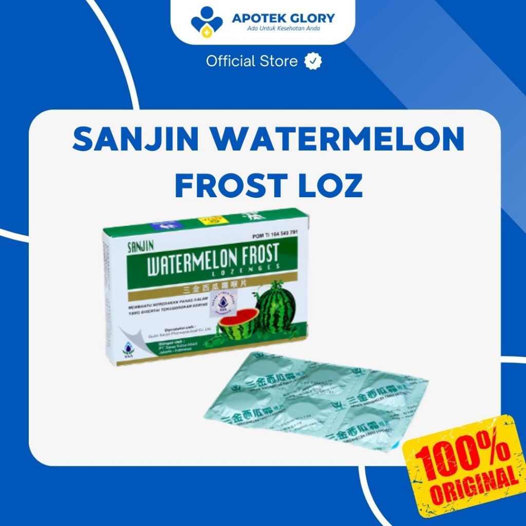 

SANJIN WATERMELON FROST LOZENGES / WATERMELON FROST MEREDAKAN PANAS DALAM DAN TENGGOROKAN KERING