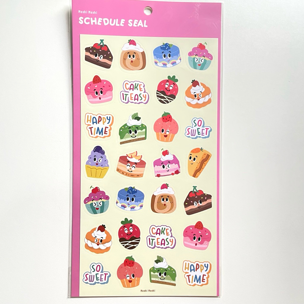

[Moshi Moshi BKK] Sticker Schedule Seal Day Deco Cute Journaling