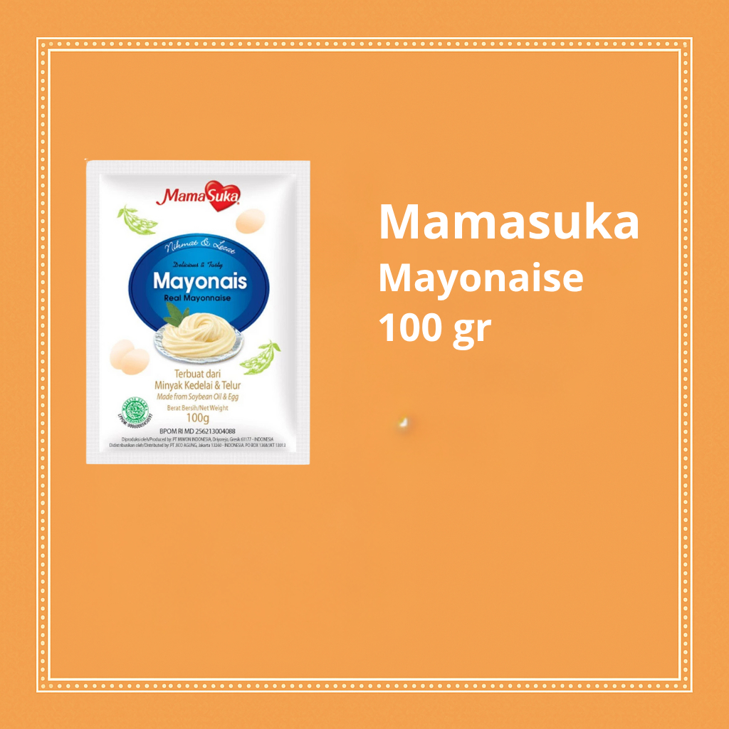 

Mamasuka Mayonnaise 100gr - Mayo Creamy Praktis untuk Camilan, Sandwich & Salad