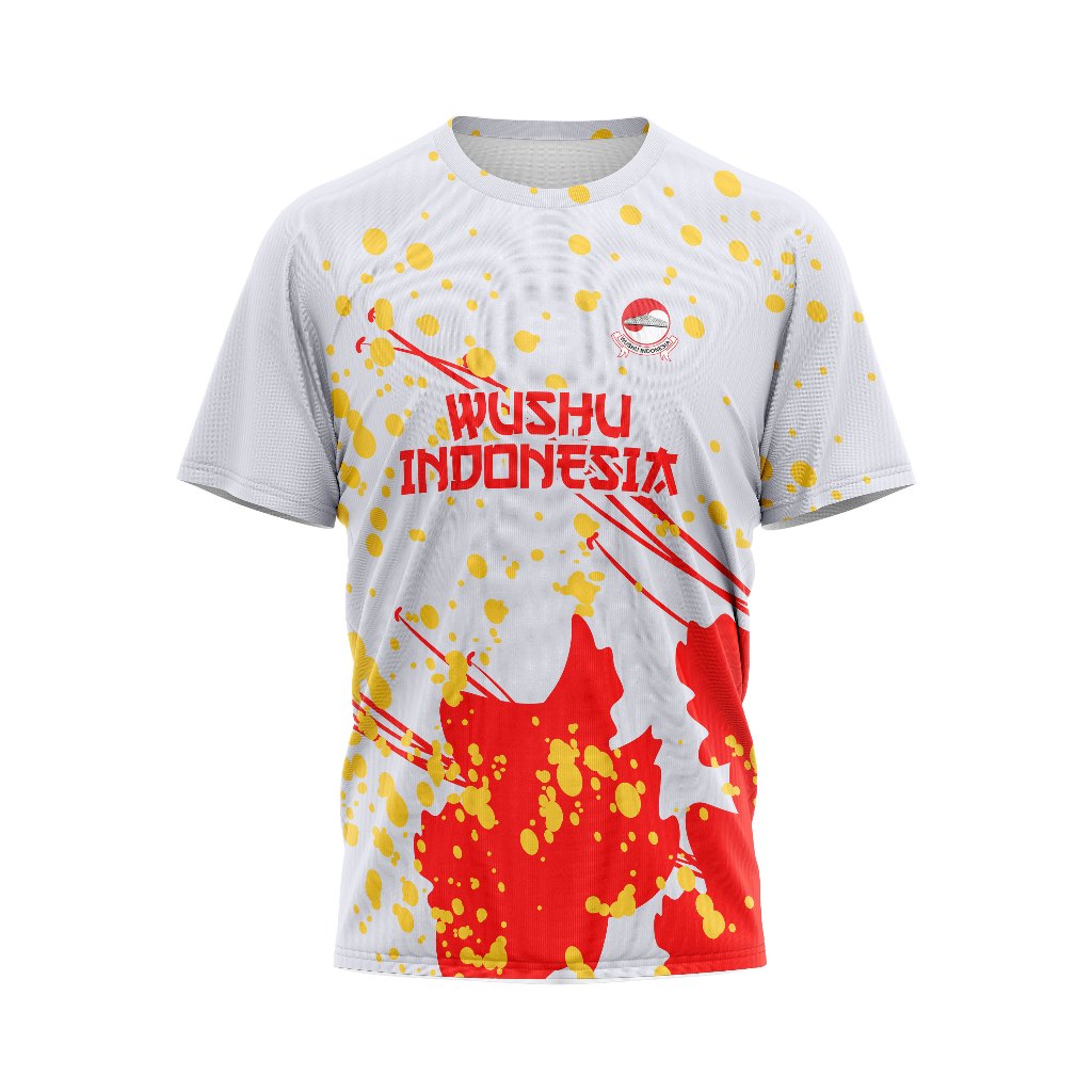 Baju Kaos Jersey Dewasa Wushu Indonesia bela diri Kung fu Seni Beladiri Art 2 Custom Full Print Free