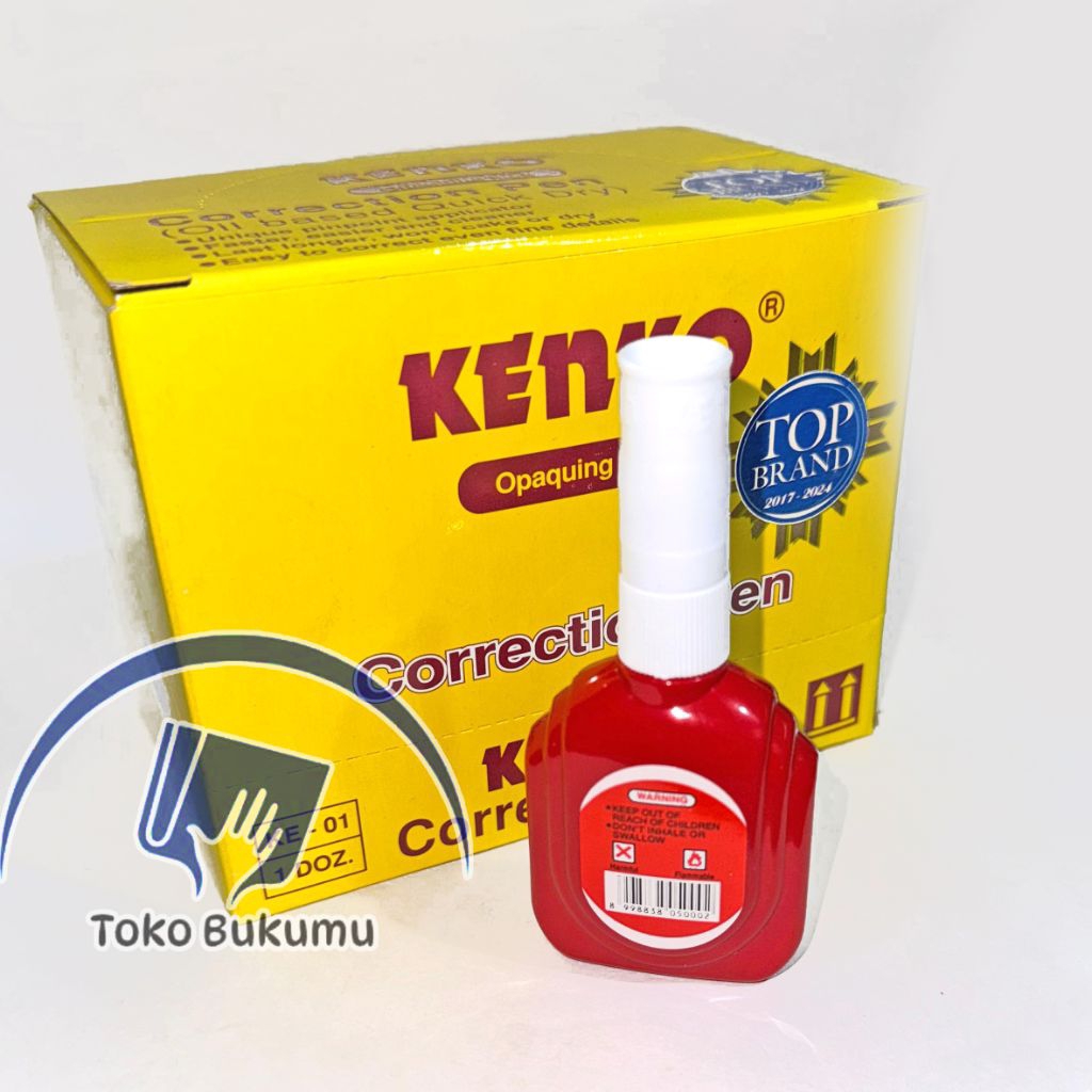 

KENKO Botol Merah/Tipex Cair Kenko/Stipo Cair/Correction Fluid/Tip-ex Merah Kenko KE-01