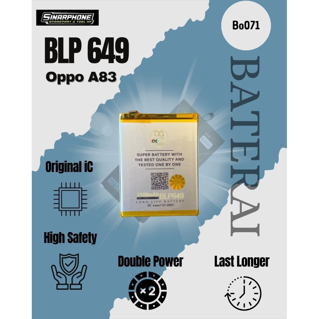 BATERAI BLP649 BATERAI OPPO A83