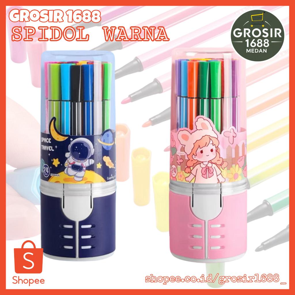 

Grosir1688 - MDY - 1 SET SPIDOL WARNA WARNI / SPIDOL HEXAGONAL / WATERCOLOR MARKER PEN / SPIDOL WARNI WARNI