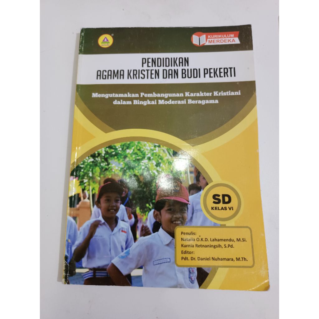 Buku kelas 6 Pendidikan agama kristen dan Budi pekerti
