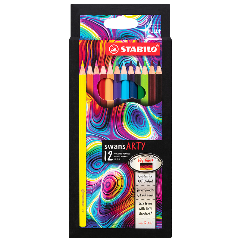 

TBMO STABILO swans ARTY Colored Pencils / Pensil Warna Set Lengkap Isi 12/24/36/48
