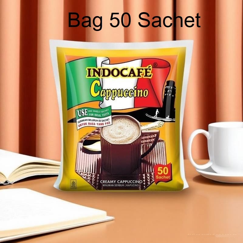 

INDOCAFE Cappucino Bag ( 50pcs x 25gr) indocafe kopi capucino