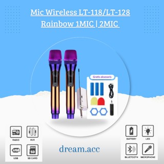 DREAM ACC - Mic Wireless LT-118 / LT-128 Rainbow 1MIC | 2MIC Karaoke Profesional